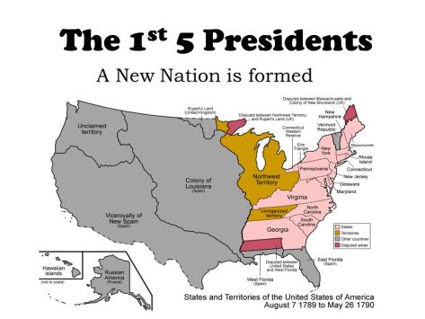 The 1st 5 Presidents A New Nation is formed